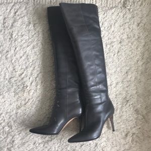 Gianvito Rossi Tall Boots. Rich Grey. Size 38